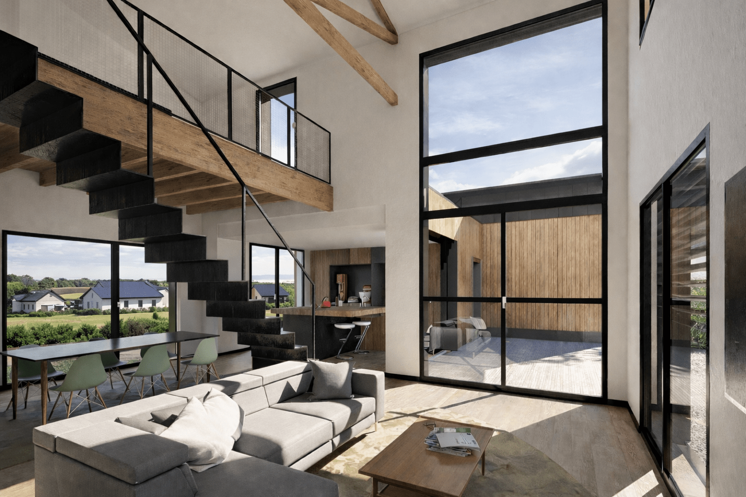 Maison neuve en ossature bois