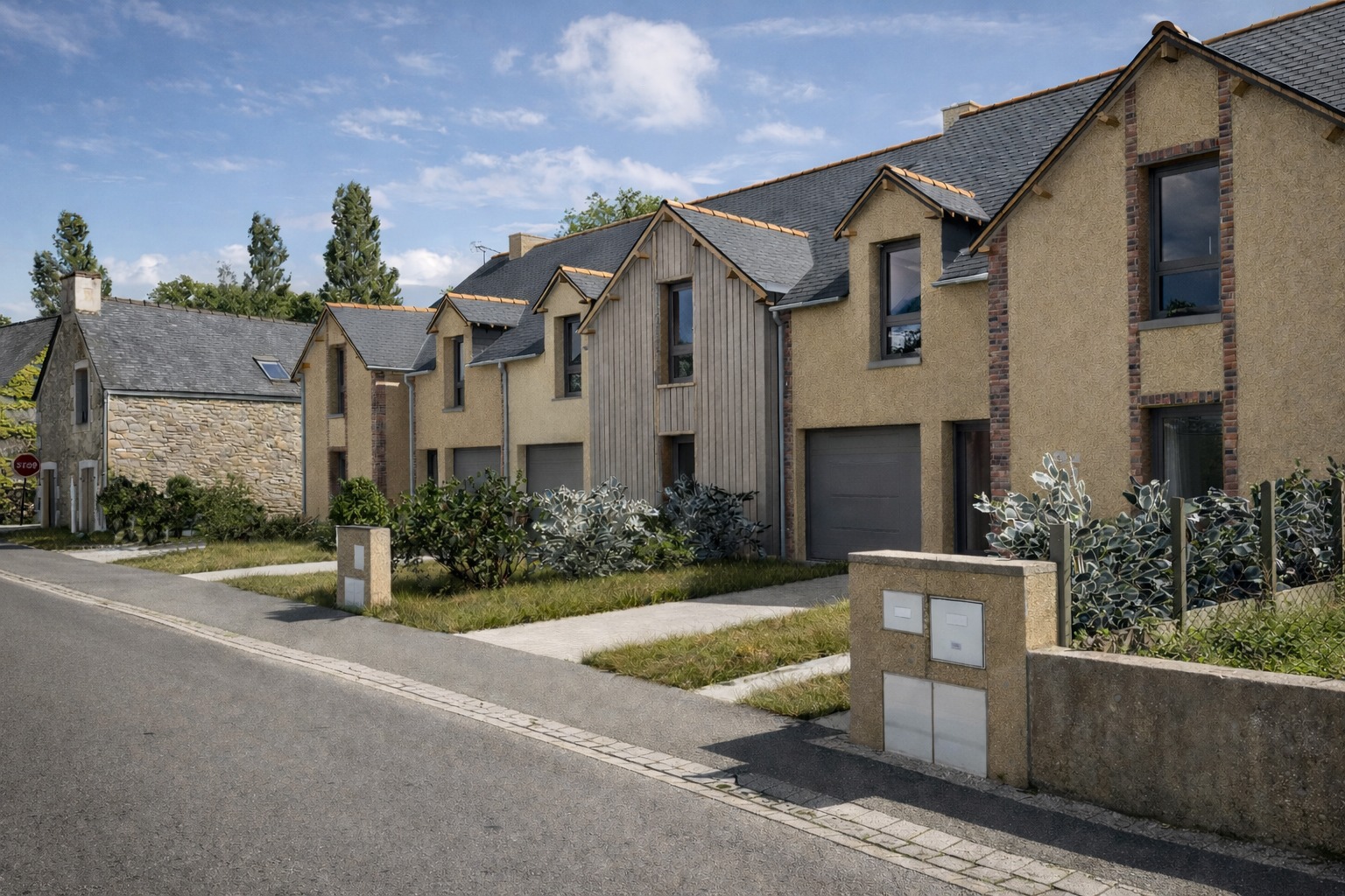 Réalisation de 3 maisons neuves