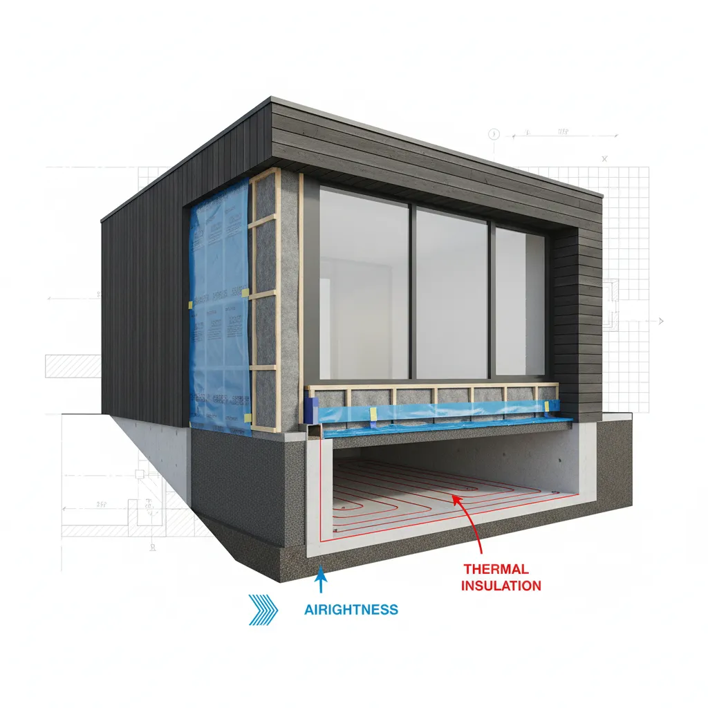 Isolation et étanchéité à l'air des extensions : un guide technique pour les architectes