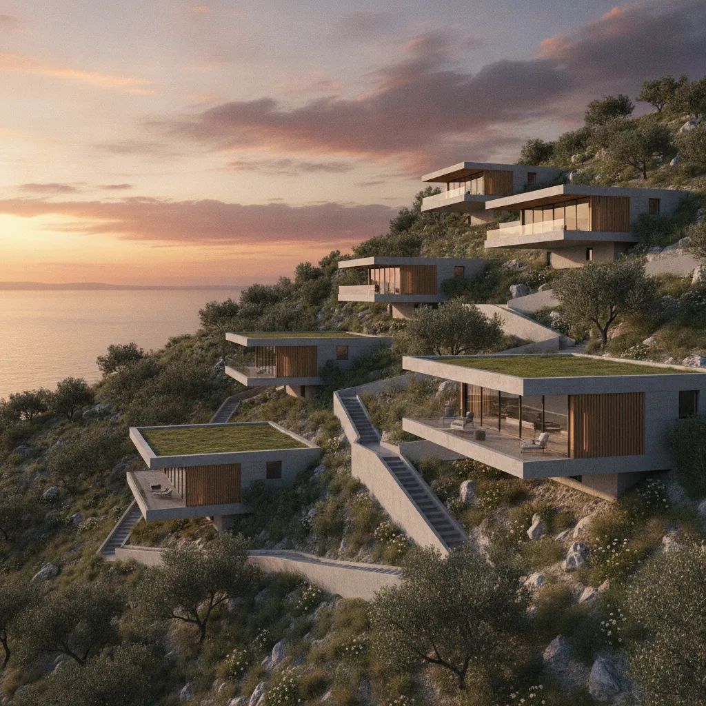 Concevoir des architectures résidentielles sur terrains en pente : Défis et solutions techniques